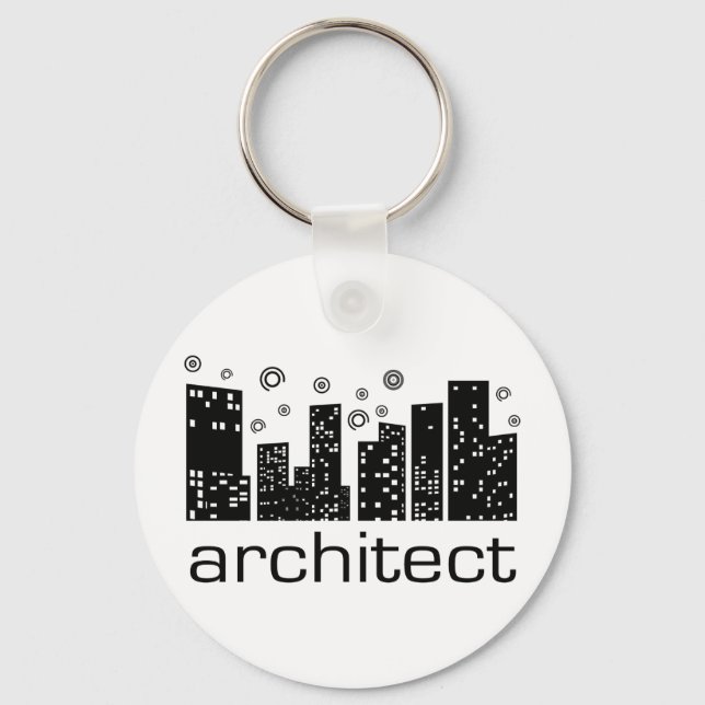 Architect Buildings Cool design! Key Ring (Front)