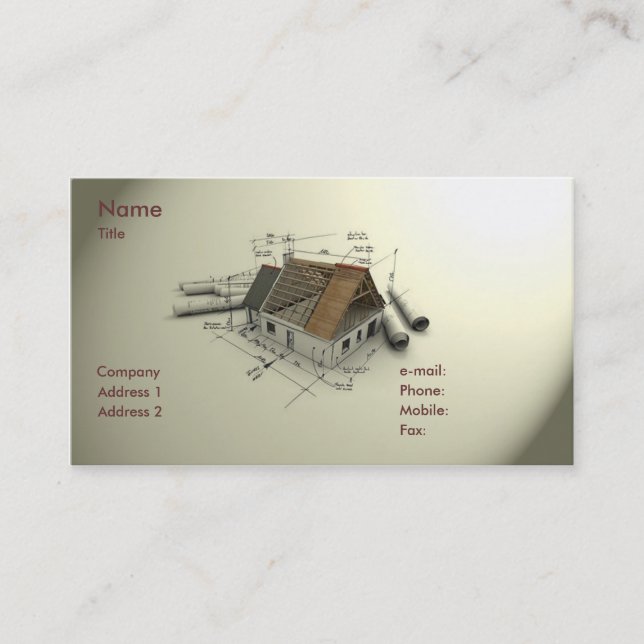 Architect Business Card (Front)