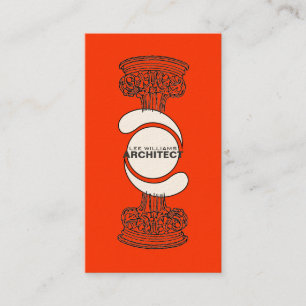Architect Business Card (Red Version)