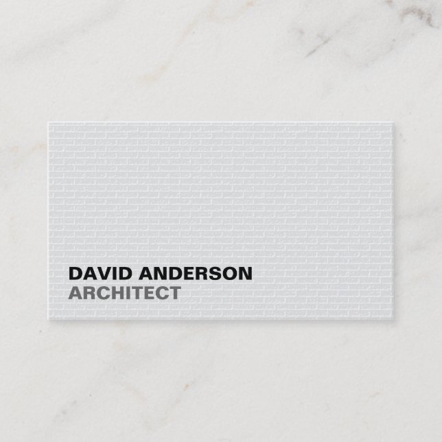 Architect - Business Cards (Front)
