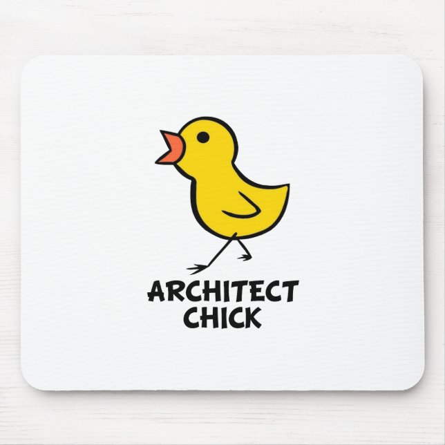 Architect Chick Mouse Mat (Front)