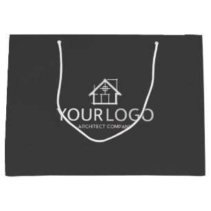 Architect Company Startup Business Logo Stationery Large Gift Bag