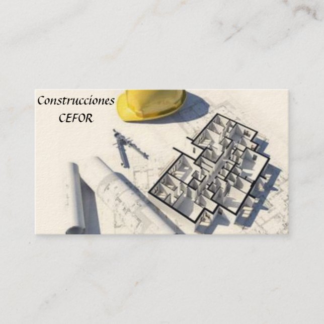 Architect - Constructor - Calling card (Front)
