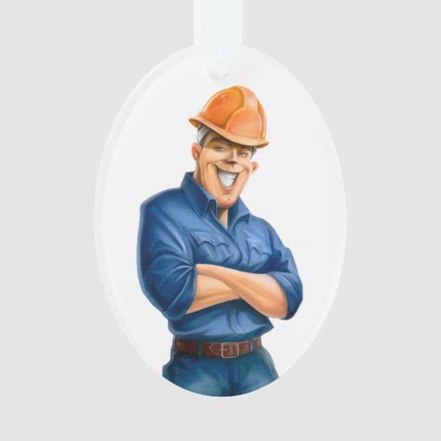 Architect / Contractor / Construction Worker, Ornament (Front)