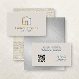 Architect Contractor Residential Business Card