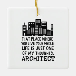 Architect Definition Ceramic Ornament