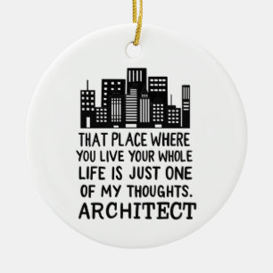 Architect Definition Ceramic Tree Decoration