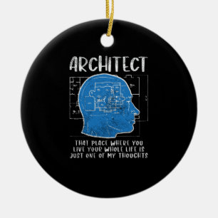 Architect Definition Ceramic Tree Decoration