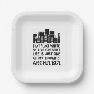 Architect Definition Paper Plate