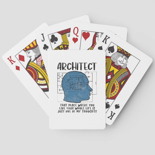 Architect Definition Playing Cards (Back)