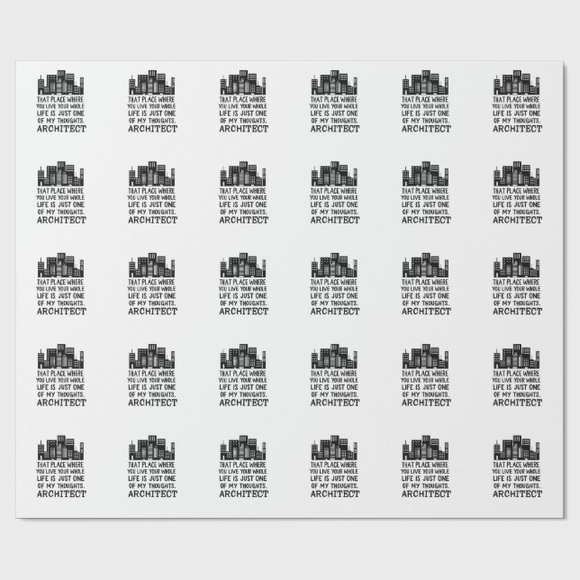Architect Definition Wrapping Paper (Flat)