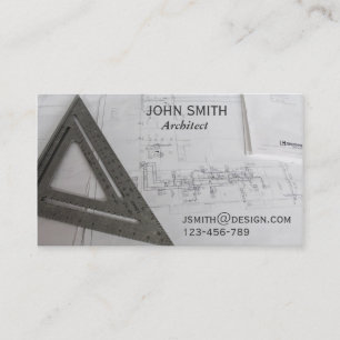 Architect design freelance designer business card