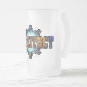 Architect DTW Architects Merch Frosted Glass Beer Mug
