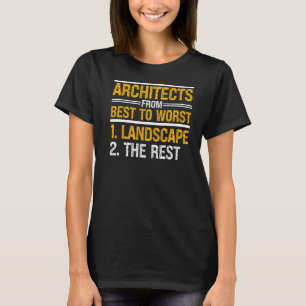 Architect From Best To Worst Structure Architech T-Shirt