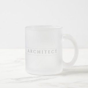ARCHITECT Frosted Glass Mug / Grey
