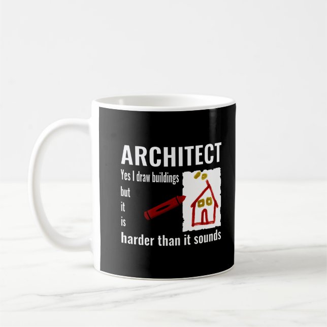 Architect funny architect gift for architects coffee mug (Left)