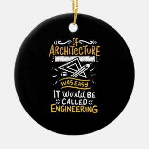 Architect Gifts Ceramic Tree Decoration