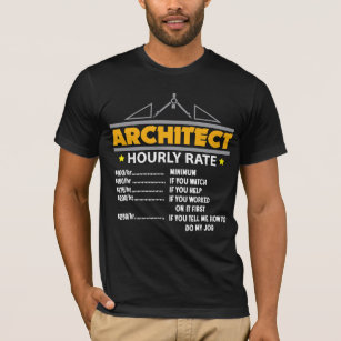 Architect Hourly Rate Funny Handyman Dad T-Shirt