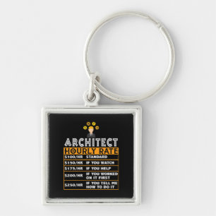 Architect Hourly Rate Funny Job Matching Architect Key Ring