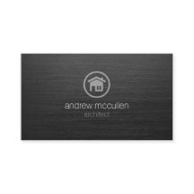Architect House Icon Dark Brushed Metal