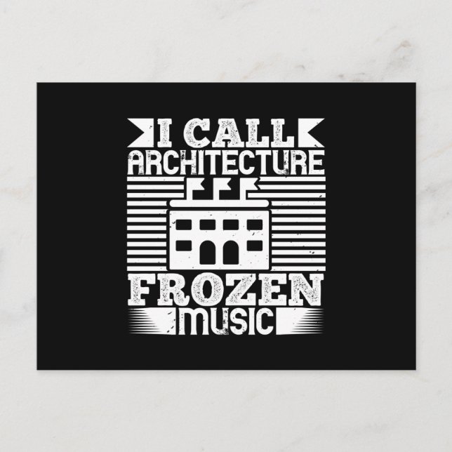 Architect - I Call Architecture Frozen Music Postcard (Front)