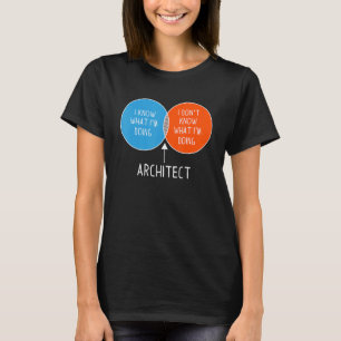 Architect I Don't Know What I'm Doing Colorful D T-Shirt