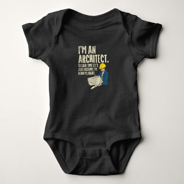 Architect - I'm An Architect Baby Bodysuit (Front)