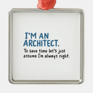 Architect - I'm An Architect Metal Tree Decoration