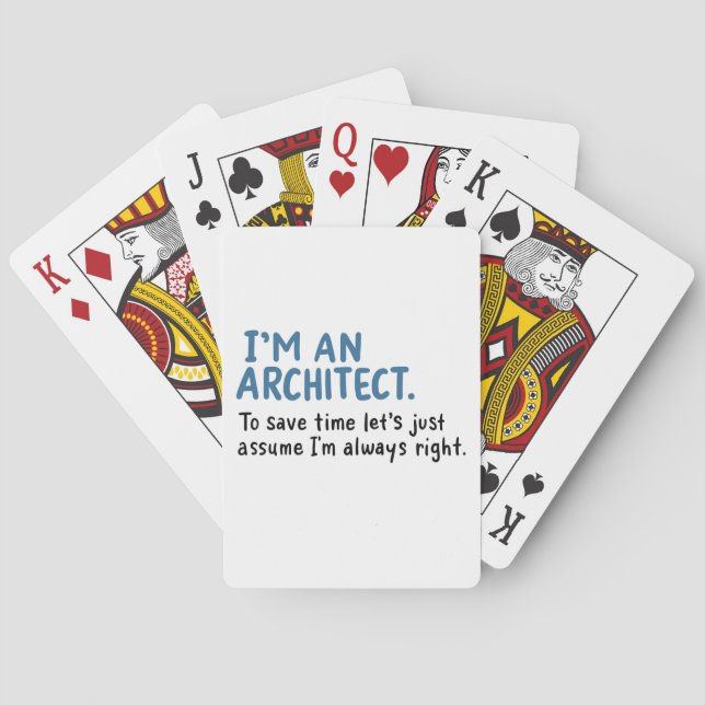 Architect - I'm An Architect Playing Cards (Back)