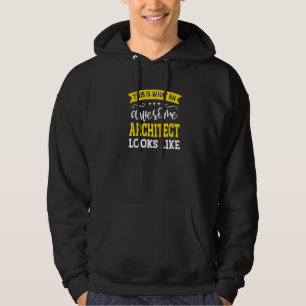 Architect Job Title Employee Funny Worker Architec Hoodie