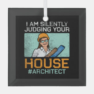 Architect - Judging Your House Glass Tree Decoration