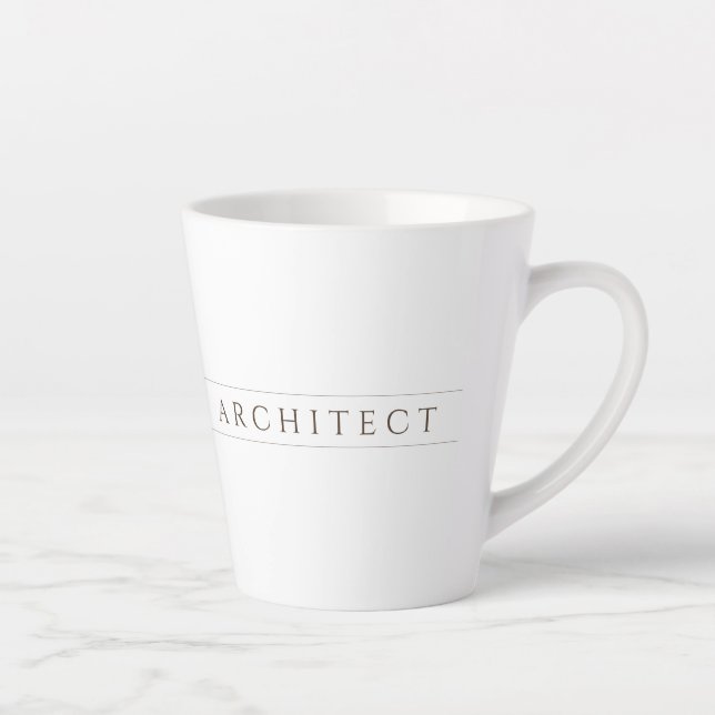 ARCHITECT Latte Mug / Sepia (Right)