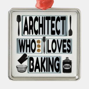 Architect Loves Baking Metal Tree Decoration