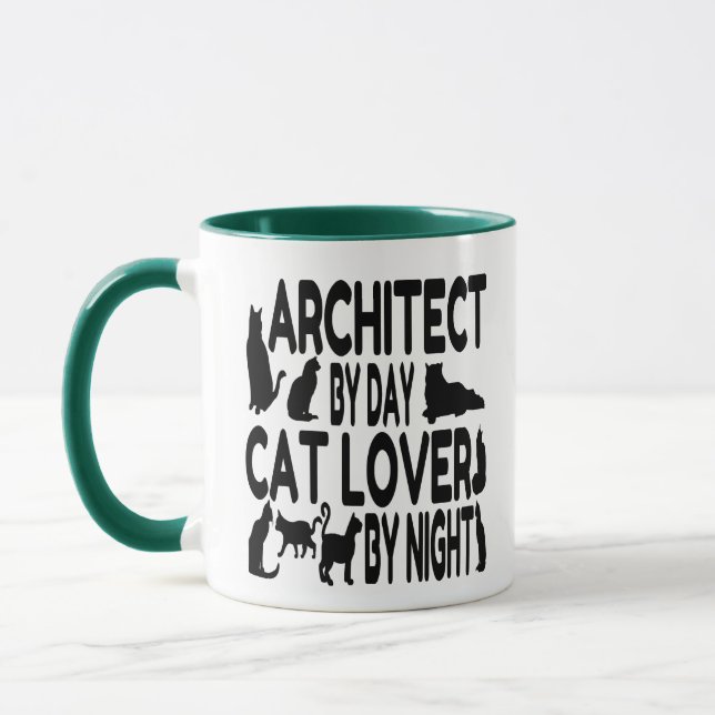 Architect Loves Cats Mug (Left)