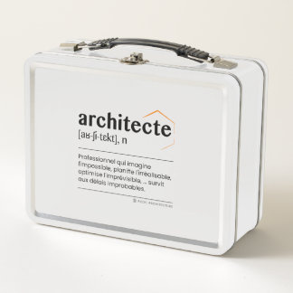 Architect Metal Lunch Box