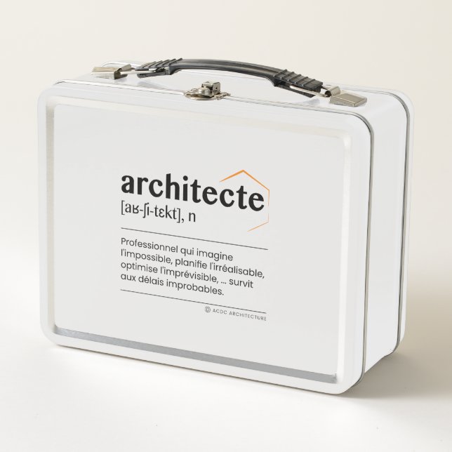 Architect Metal Lunch Box (Front)