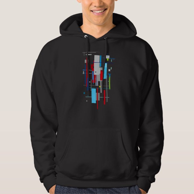 Architect  Minimal Pattern Abstract Futurism Hoodie (Front)