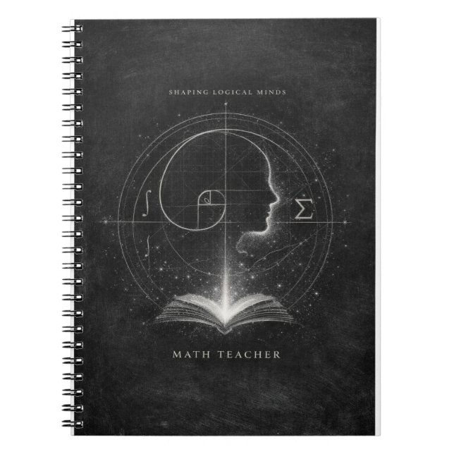 Architect of Future Minds Math Teacher  Notebook (Front)