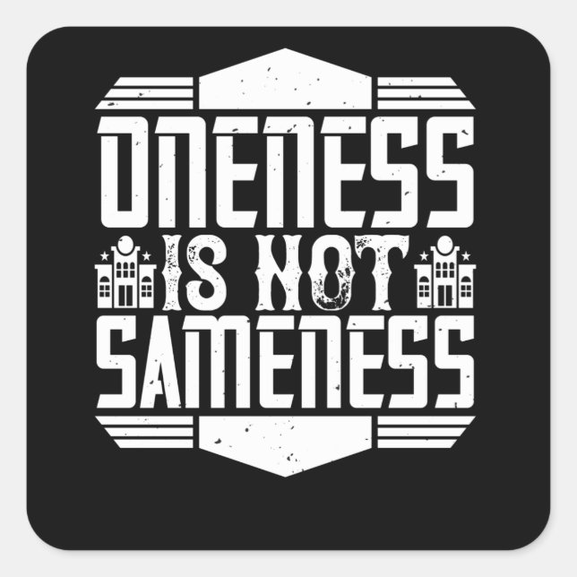 Architect - Oneness Is Sameness Square Sticker (Front)
