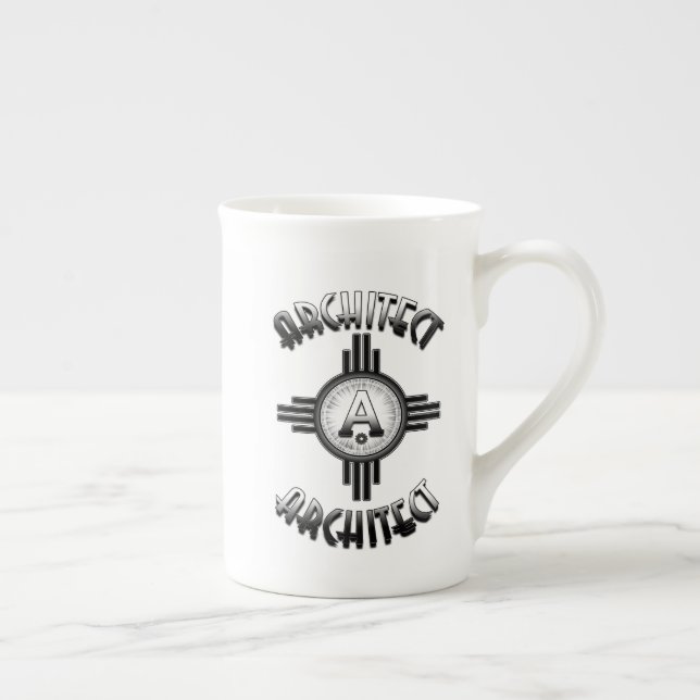 Architect Retro - Architects Merch Bone China Mug (Right)