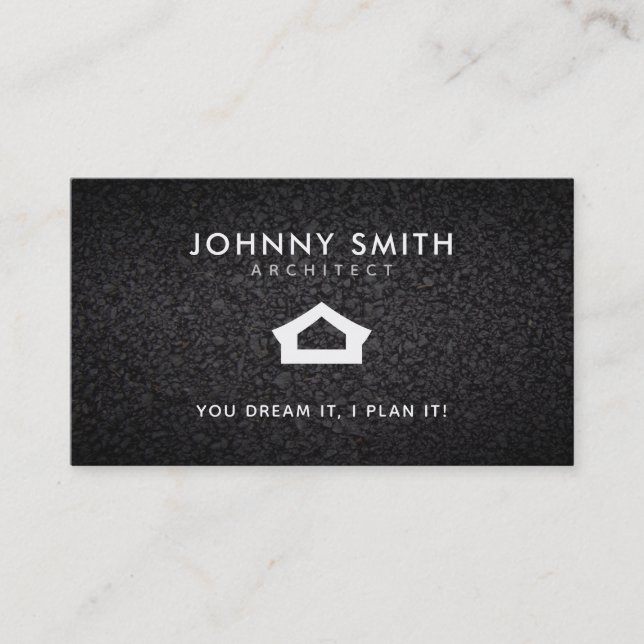 Architect Slogans Business Cards (Front)