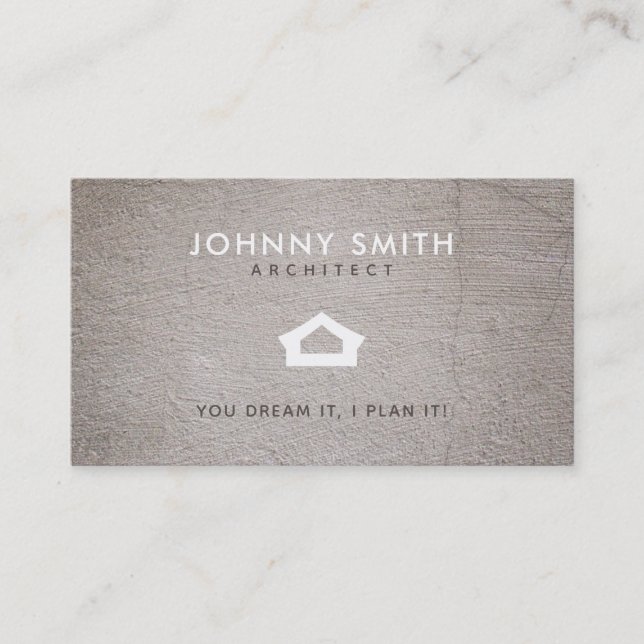 Architect Slogans Business Cards (Front)