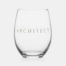 ARCHITECT Stemless Wine Glass / Sepia