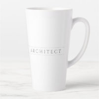 ARCHITECT Tall Latte Mug / Grey
