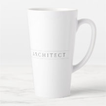 ARCHITECT Tall Latte Mug / Grey
