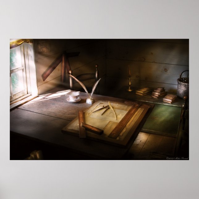 Architect - The drafting table Poster (Front)