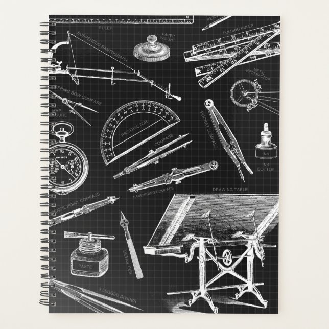 Architect Tools Planner Black White (Front)