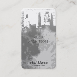 Architect Upside Downtown Moonscape Business Card