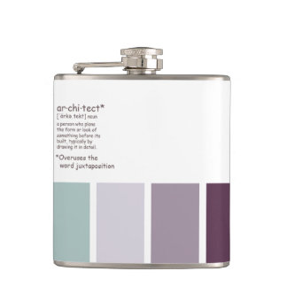 Architect Vinyl Wrapped Flask