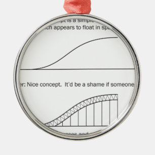 Architect vs Engineer Metal Tree Decoration